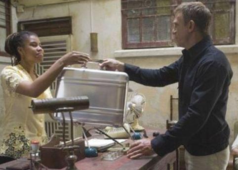 James Bond with the same briefcase in Casino Royale.